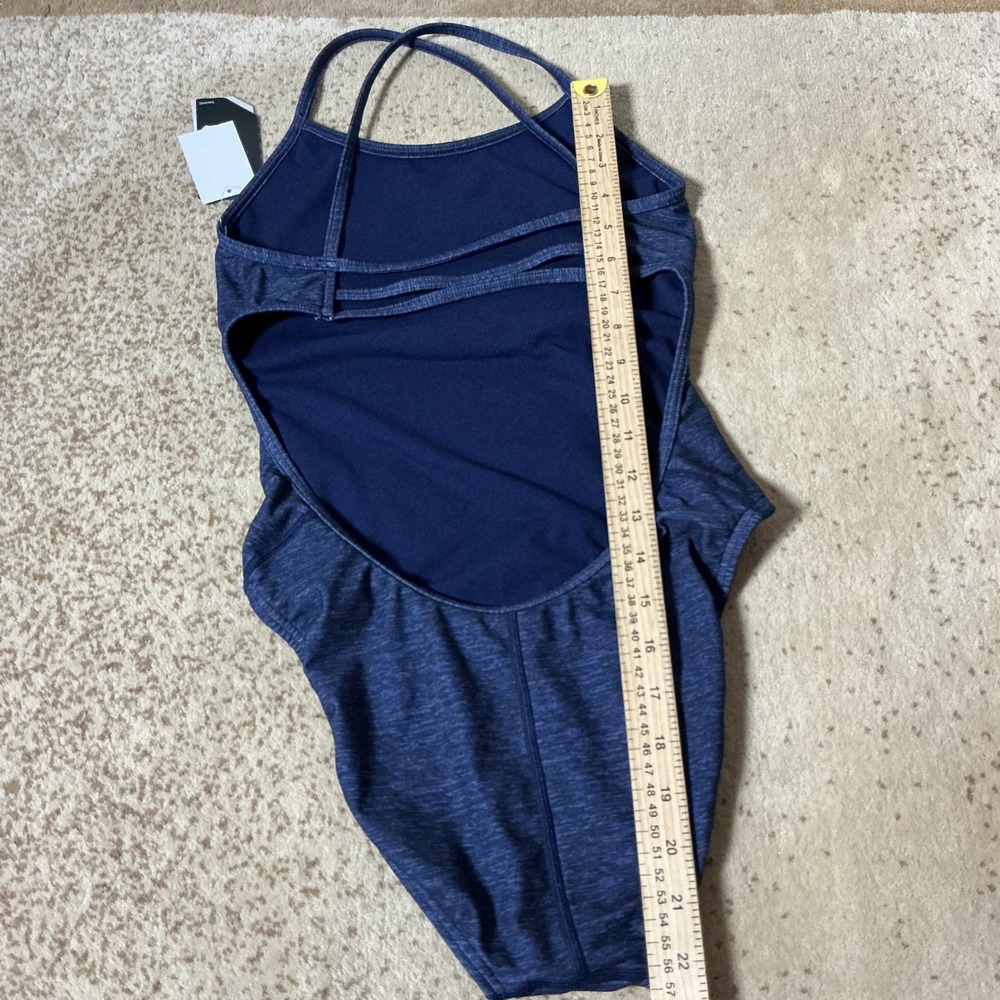 TYR Lapped Trinityfit One Piece Swimsuit Navy Blue‎ Durafast One TTLAP7A Size 30 - Picture 5 of 7